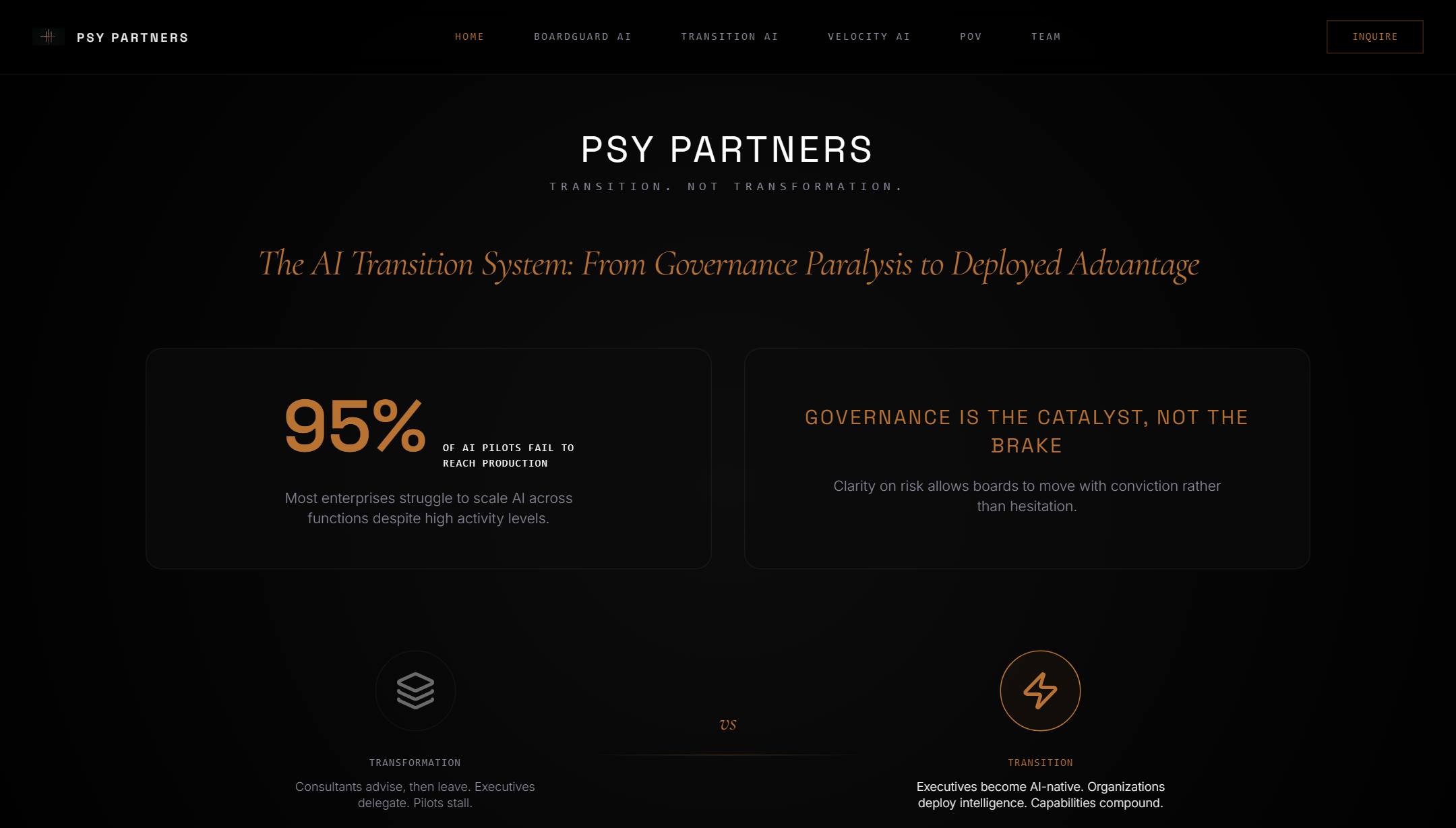 Homepage hero